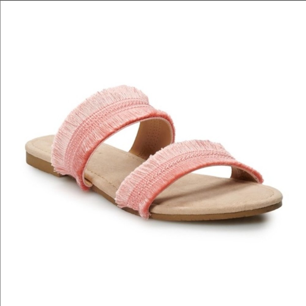 LC Lauren Conrad Fringe Sandal